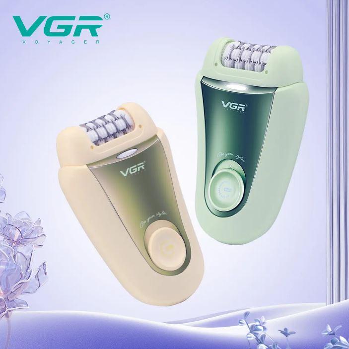 Women's multifunctional rechargeable epilator GOLD VGR V-758 GOLD 2in1 electric shaver for women