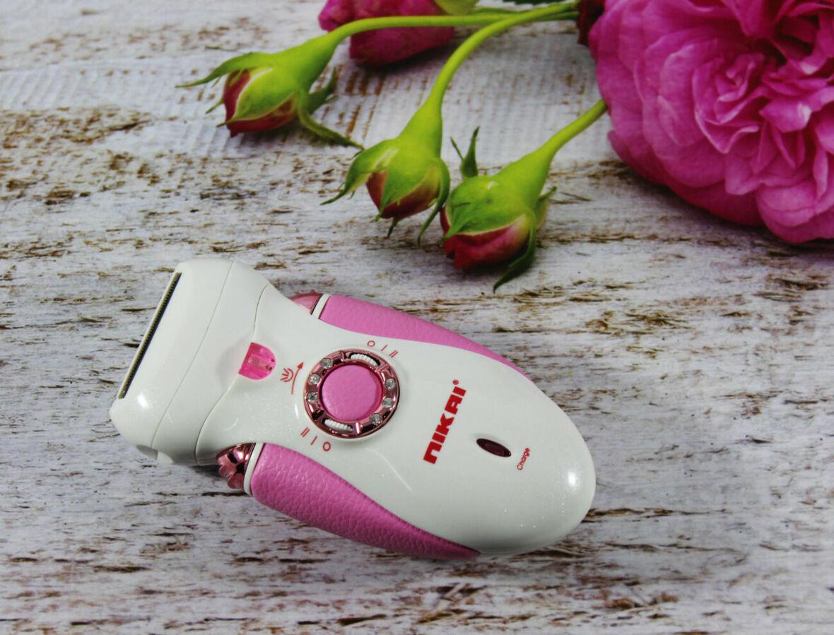 Nikai 7698 3 in 1 women's epilator with 3 interchangeable attachments and flashlight