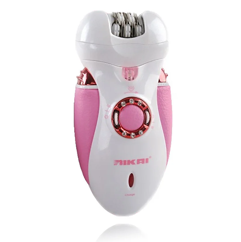 Nikai 7698 3 in 1 women's epilator with 3 interchangeable attachments and flashlight