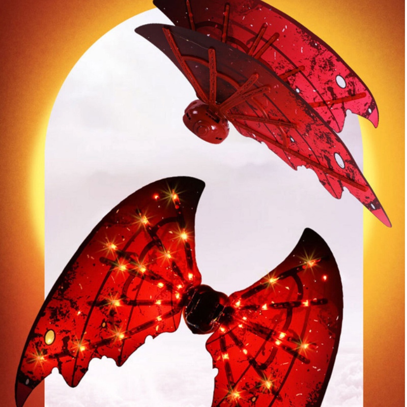 Электрические подвижные крылья с подсветкой Shadow Angel №2 Электрические подвижные крылья с подсветкой Shadow Angel №2