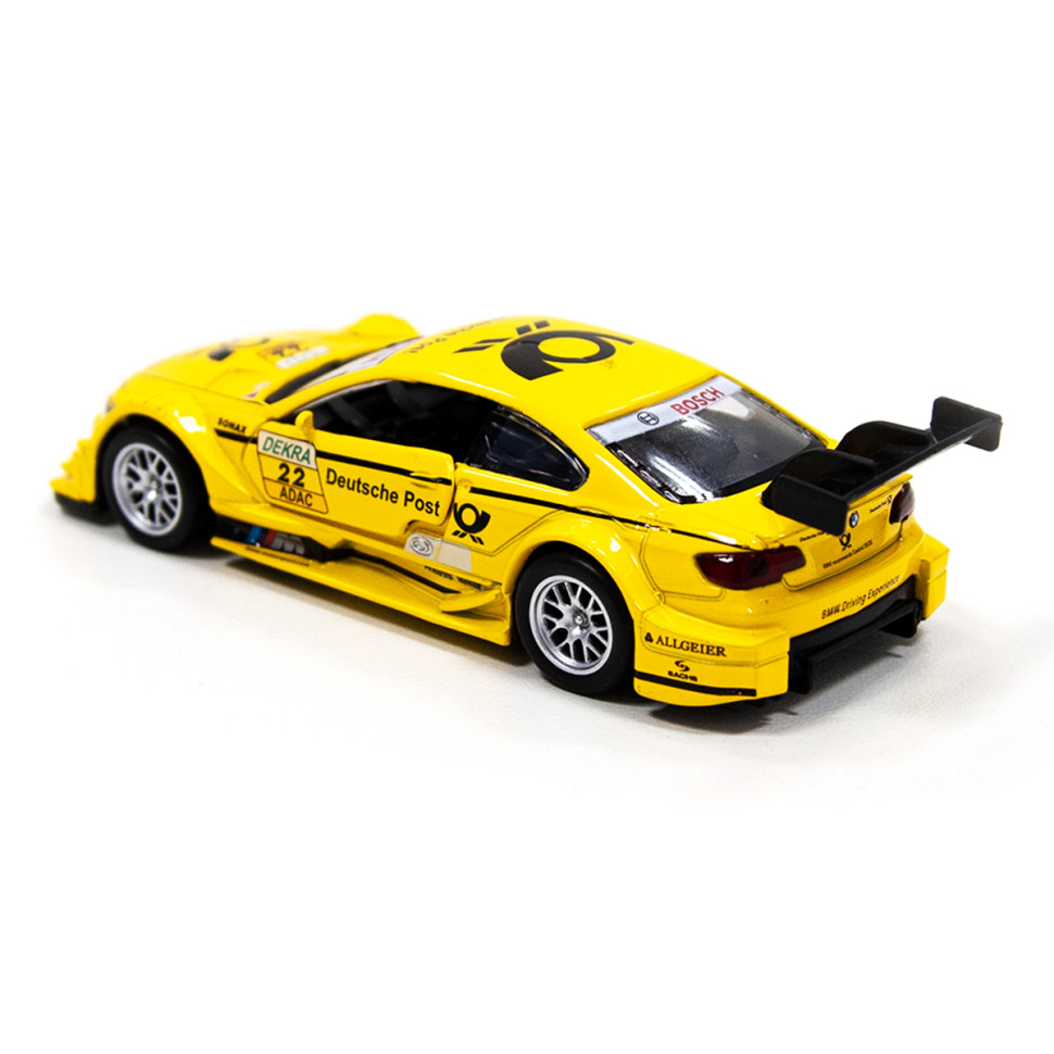 Children's remote-controlled car BMW M3 DTM TechnoDrive 250257 yellow