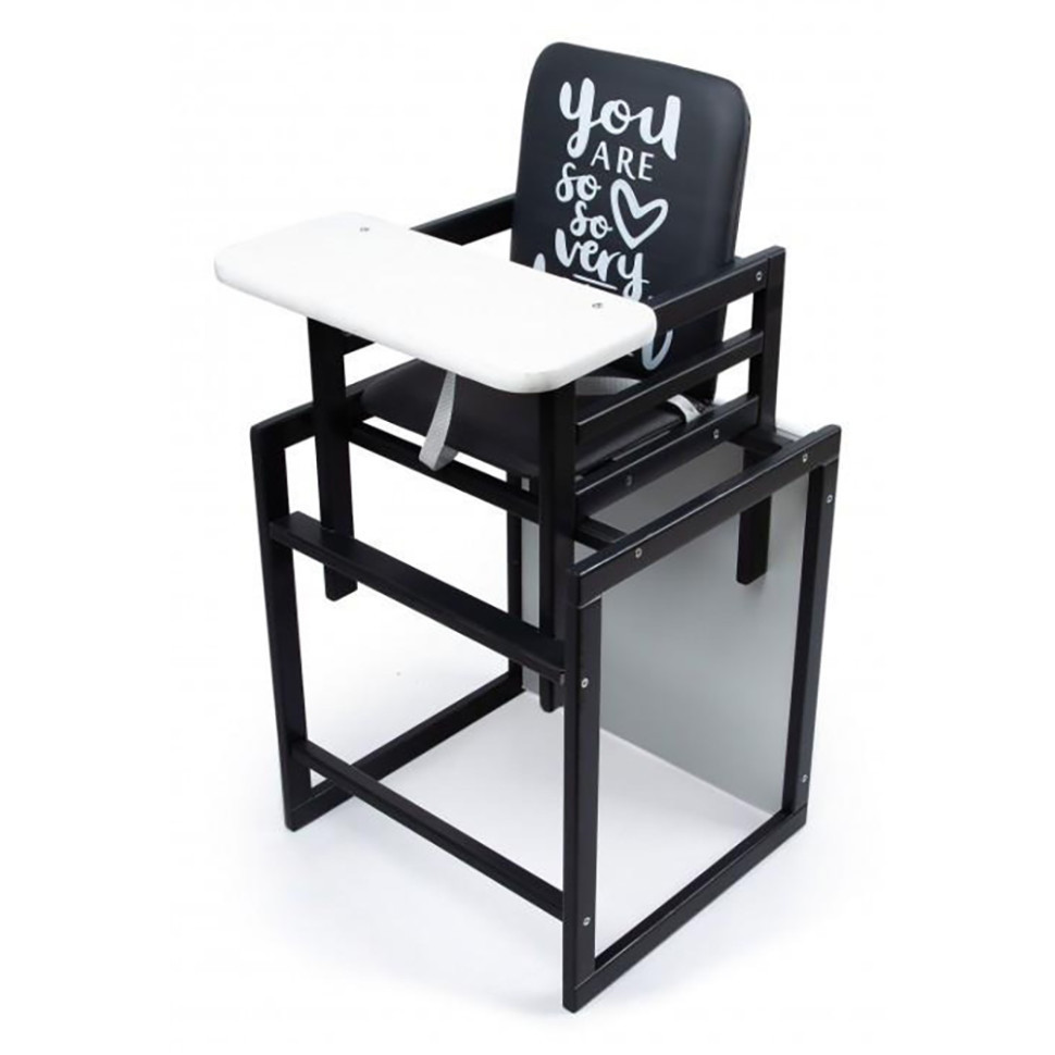 2in1 High Chair Graphite White