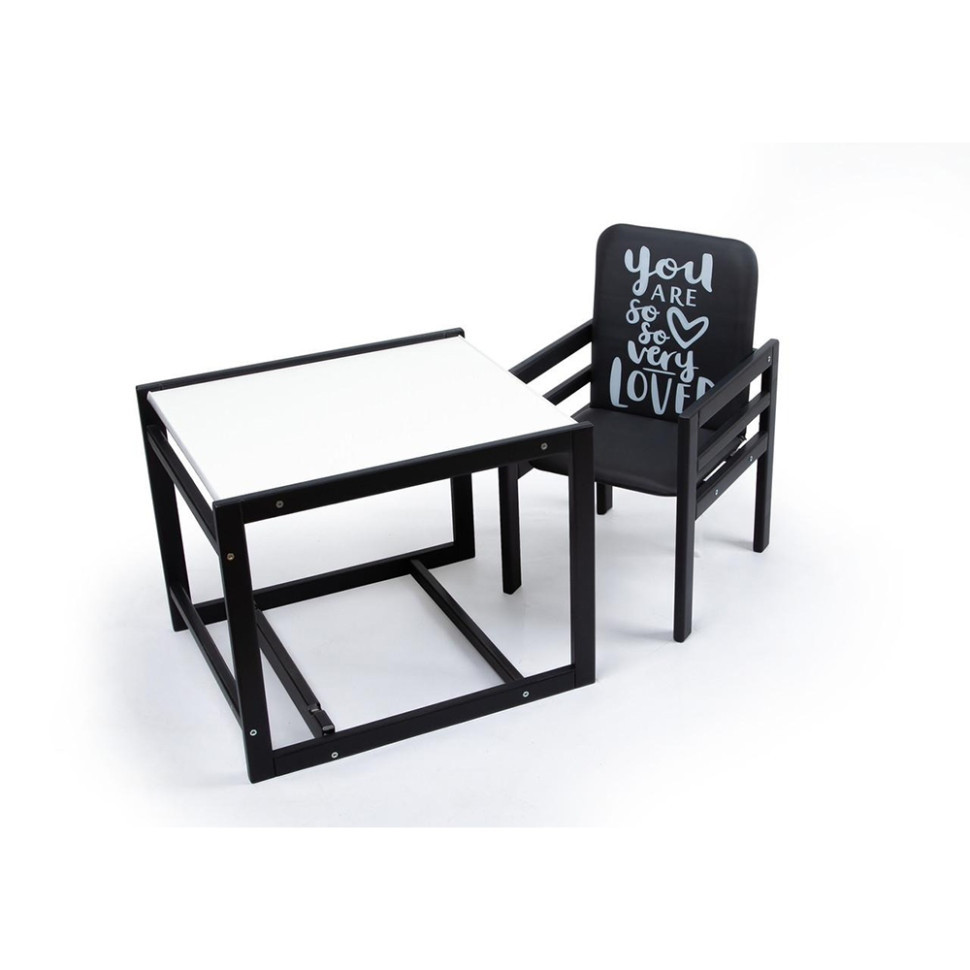 2in1 High Chair Graphite White