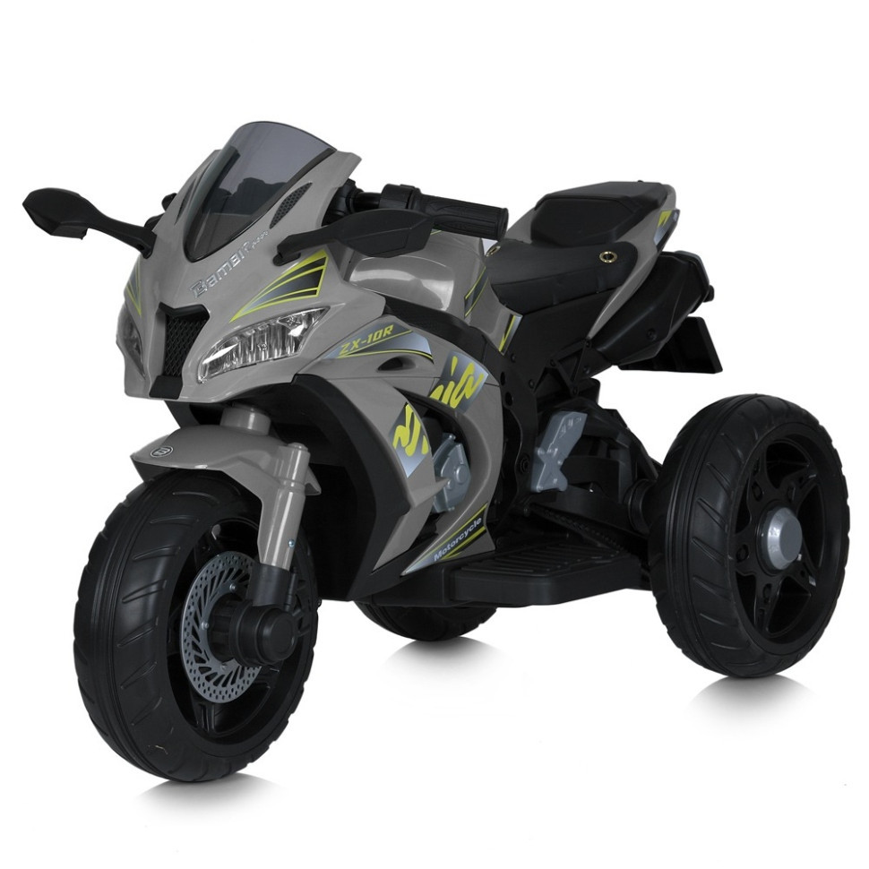 M 5806EL-3 Kids' Motorcycle, 3 Wheels, Music and Lights, Red
