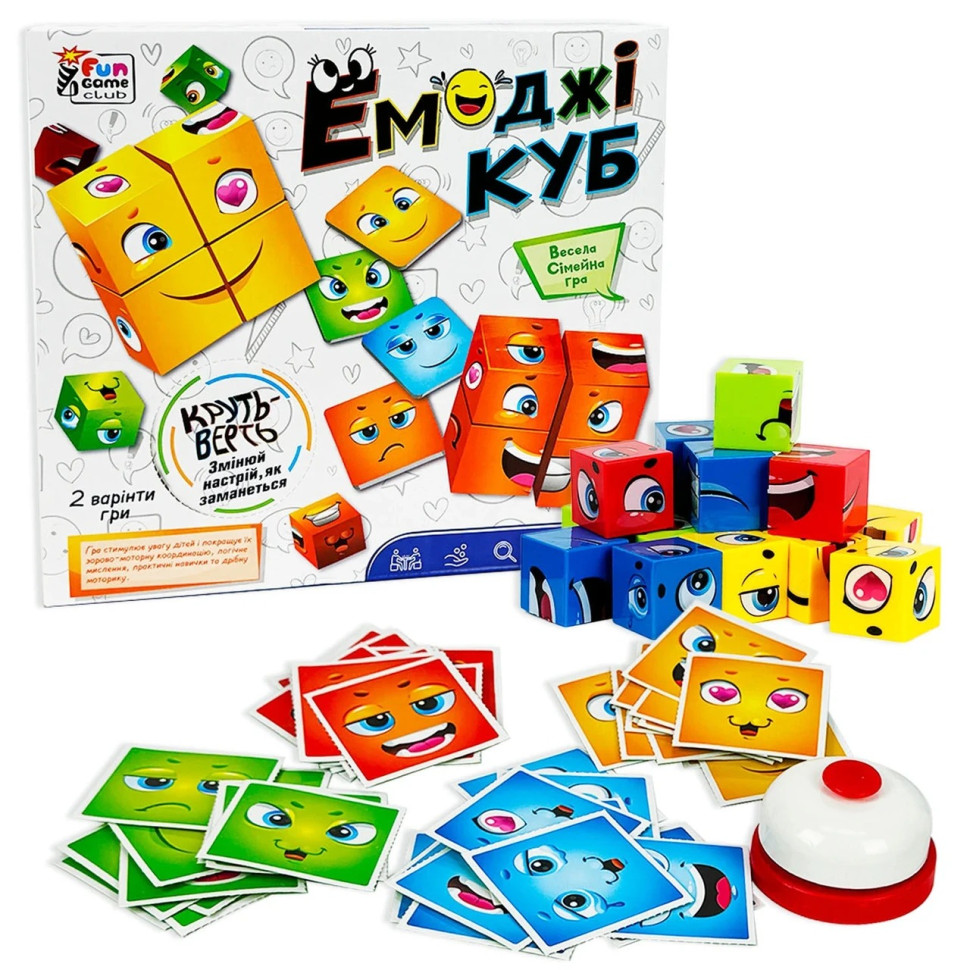 Educational board game "Emoji Cube" XS977-116