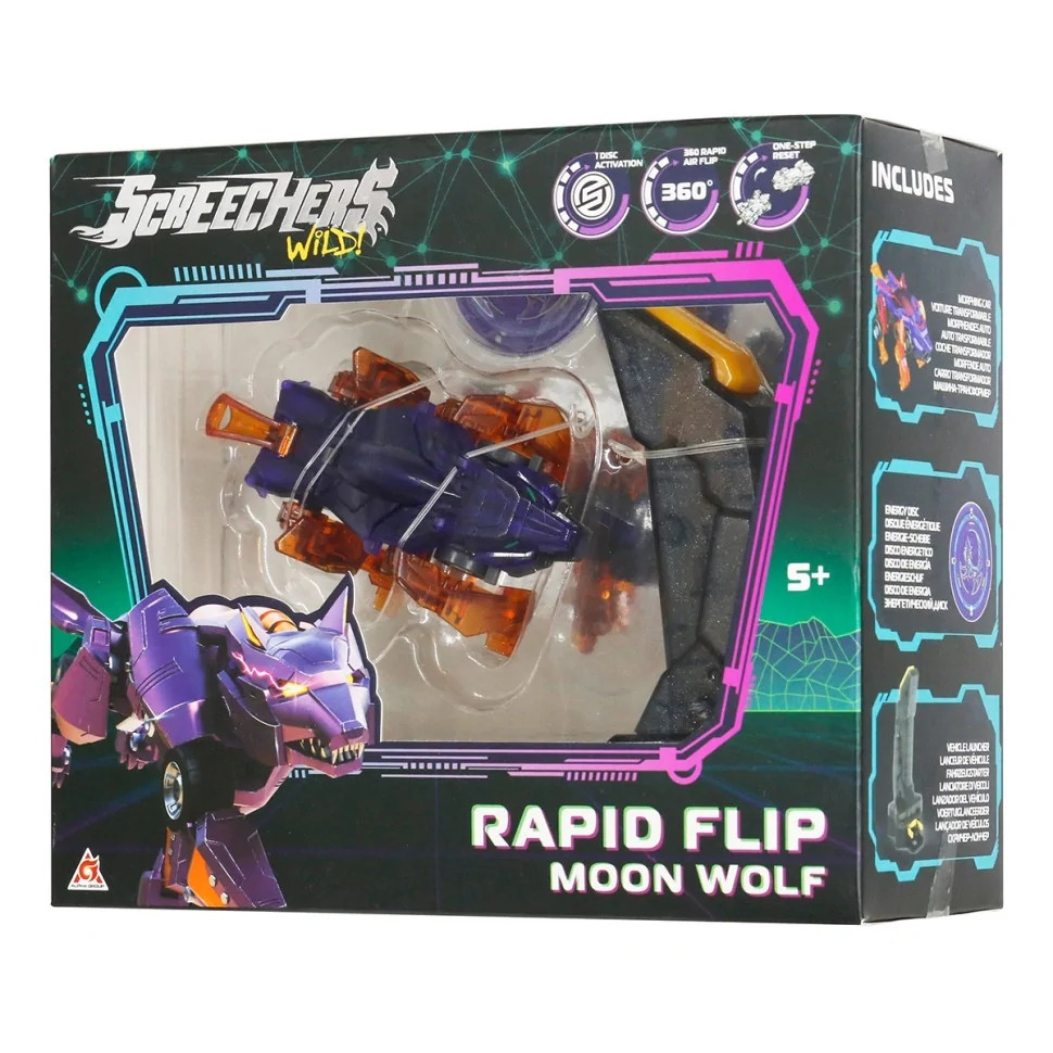 Moon Wolf Screechers Wild! KS686103B launcher, transforming car