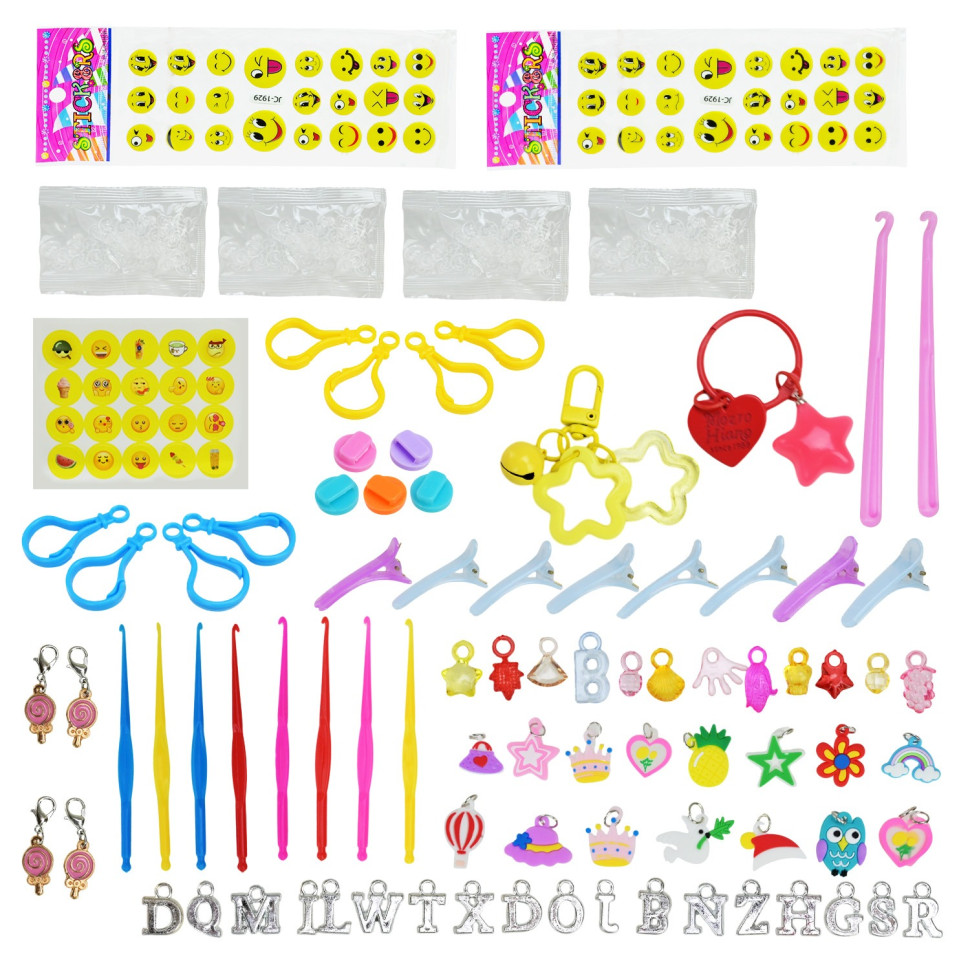 Kids Loom Bracelet Set "Loom" 16202(Violet) in a suitcase