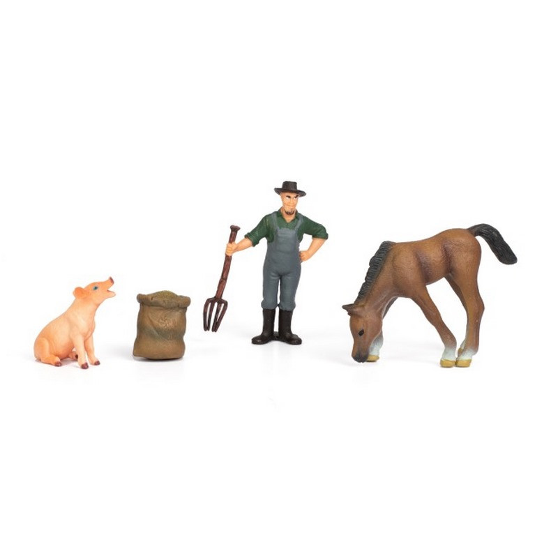 Children's toy set "Farm" Q9899-T1_3 horse, pig, farmer