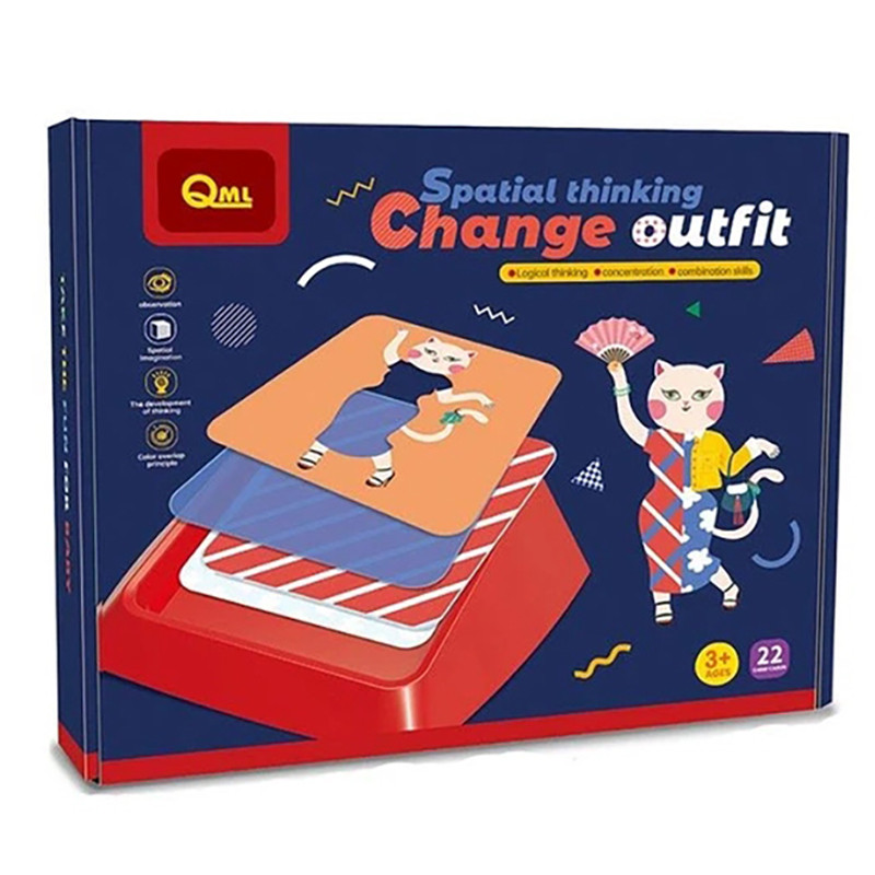 Развивающая игра "Change outfit" M8A 48 заданий 4 трафарета