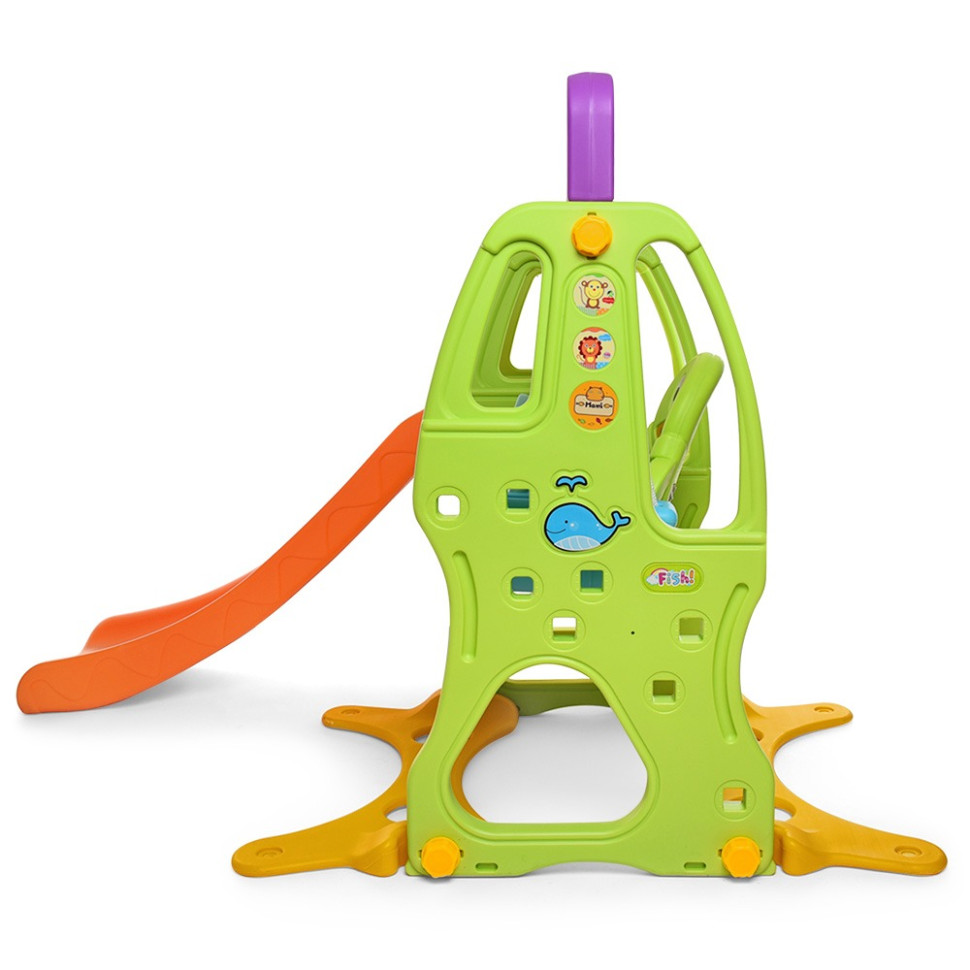 Children's swing slide HF-H002 plastic, with basketball hoop