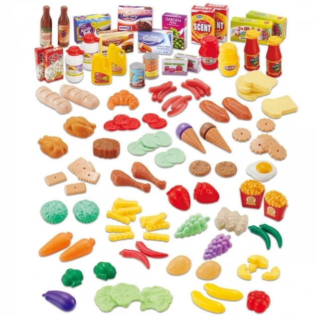 Дитячий набір продуктів "Food play set" XG120-1, 120 елементів Дитячий набір продуктів "Food play set" XG120-1, 120 елементів