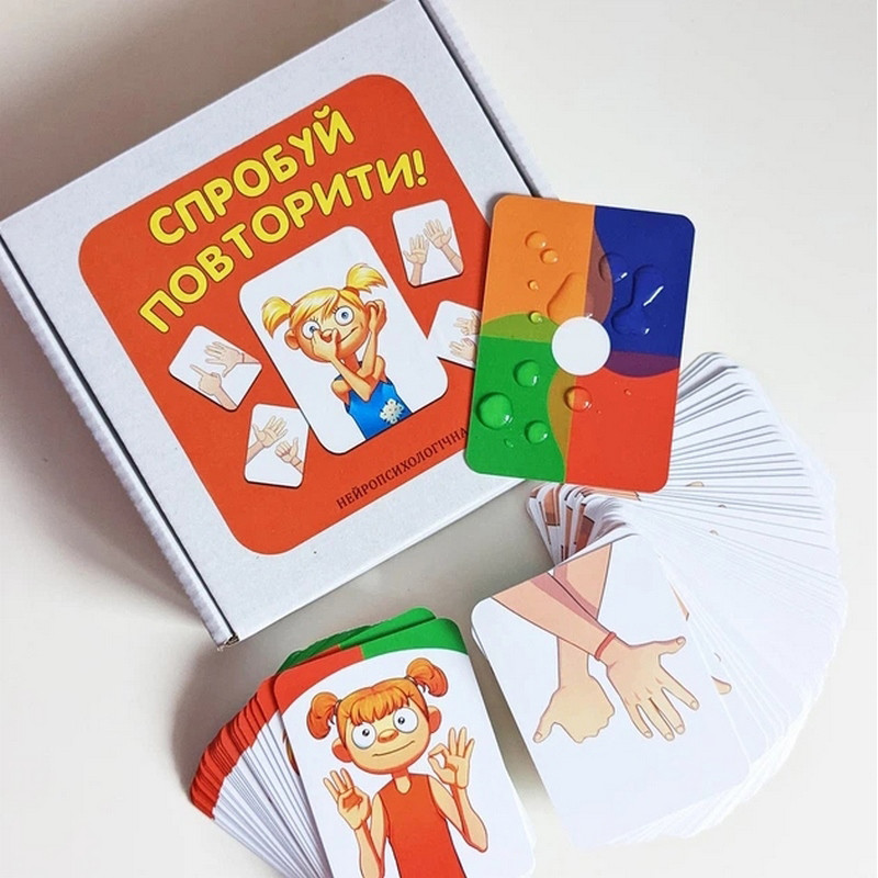Карточная игра "Попробуй повторить" ZOIA-8009, 80 карточек Карточная игра "Попробуй повторить" ZOIA-8009, 80 карточек