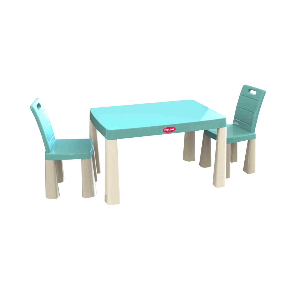 Children's plastic Table and 2 chairs 04680/7 turquoise