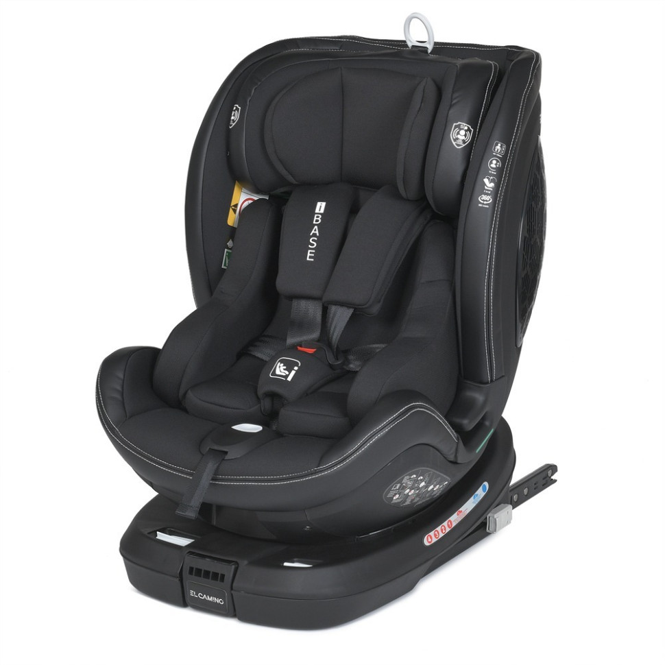 Child car seat ME 1109 i-BASE Jet Black, i-SIZE R129 (child height 40-150 cm)