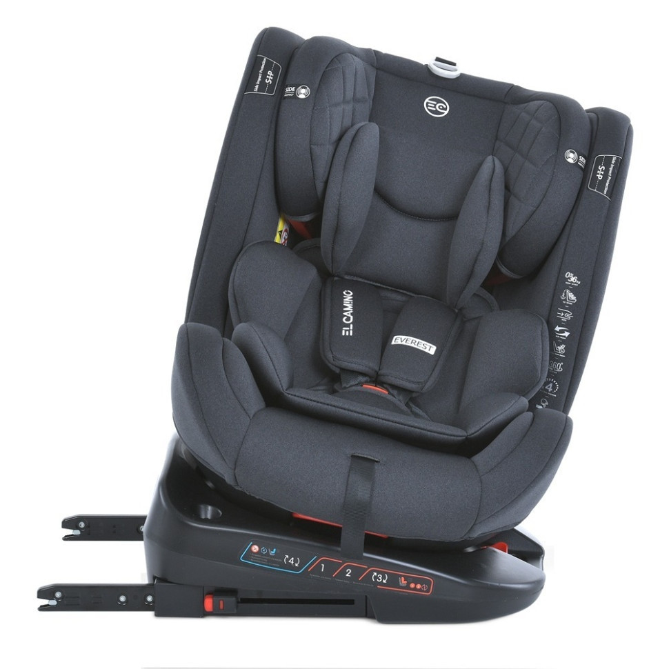 Дитяче автокрісло ME 1114 EVEREST ME 1114 Dark Gray, Dark Gray