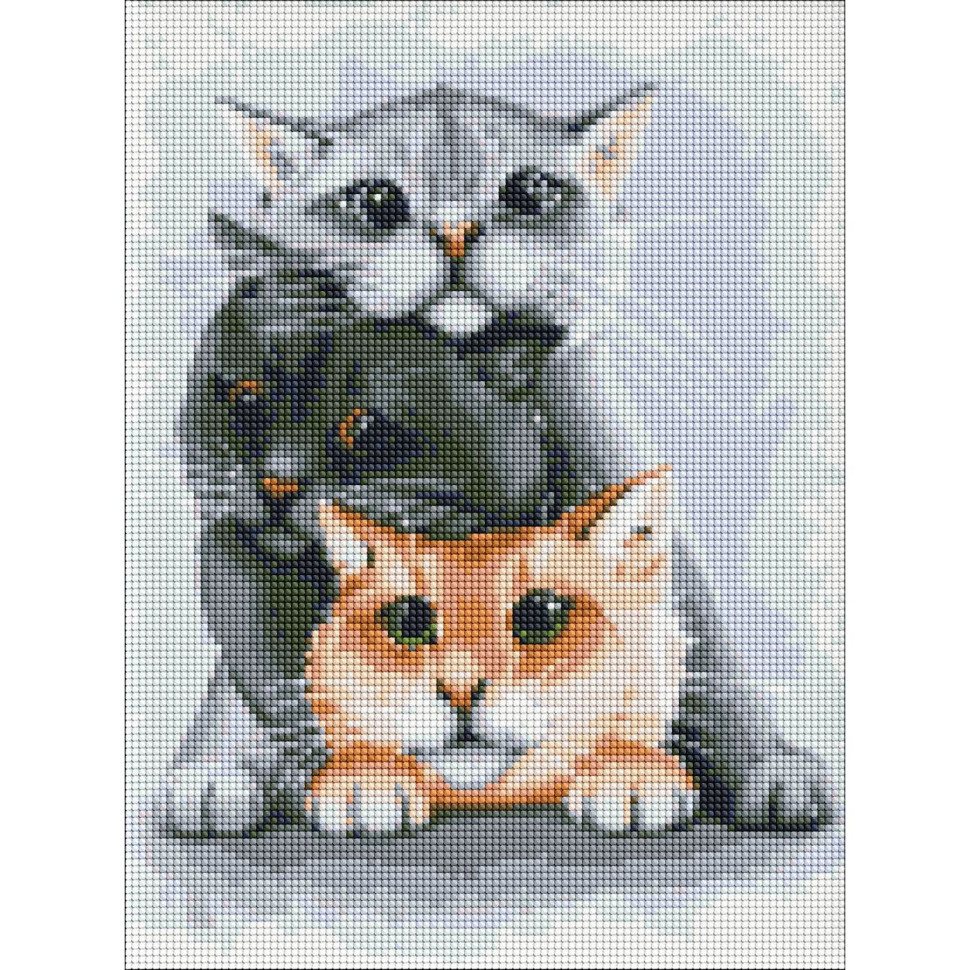 Diamond mosaic "Little Pets" Idea AMO7134 30x40 cm