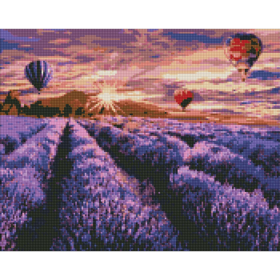 Алмазна мозаїка «Blooming lavender» Ideyka AMO7187 40x50 см