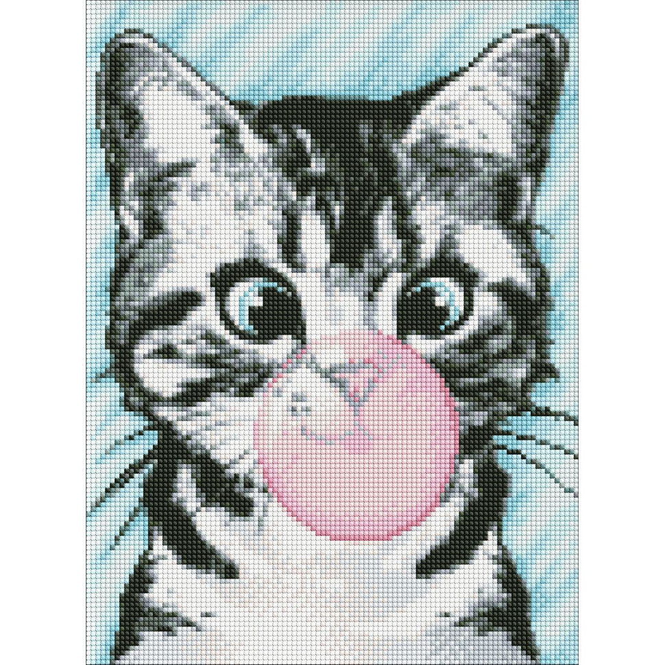 Diamond mosaic "Pink bubble" AMO7585 30x40 cm Idea