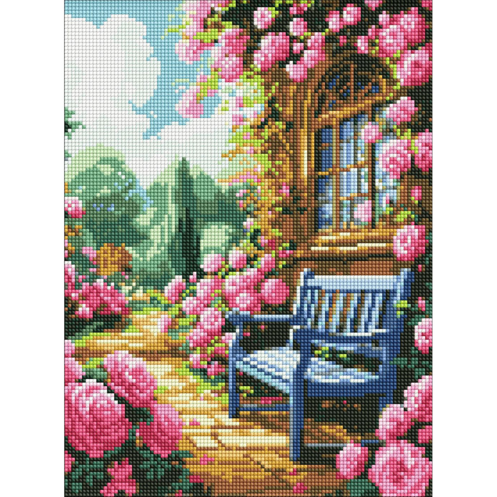 Алмазна мозаїка «Квітковий сад» AMO8140, 30x40 см