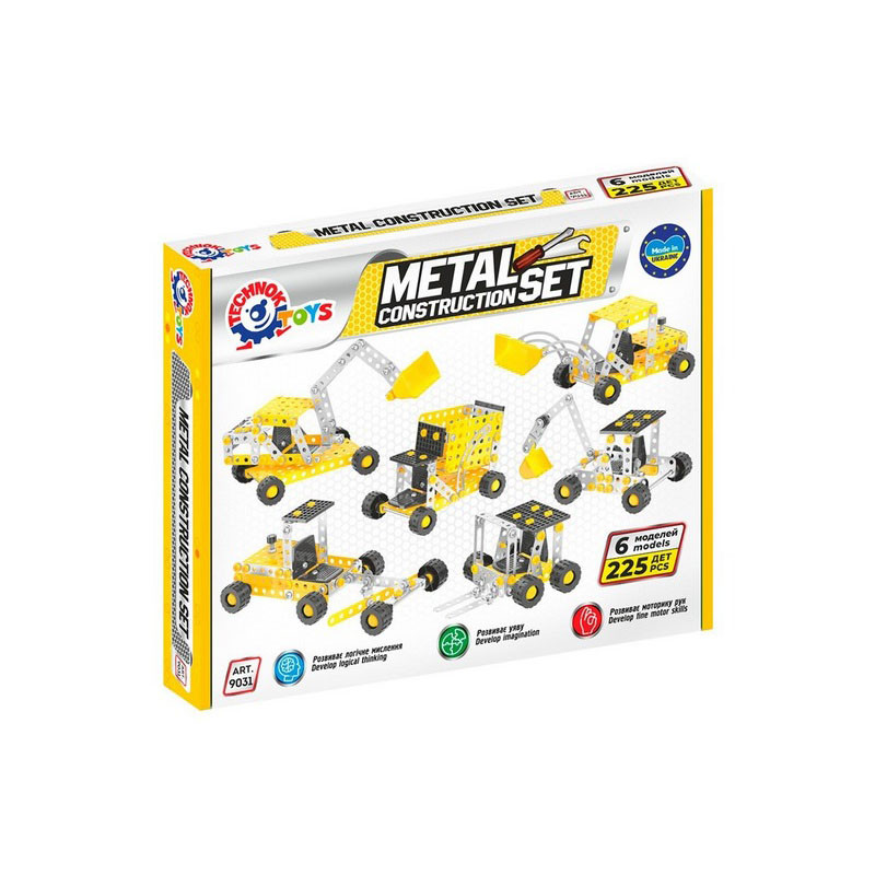 Children's metal construction set "Construction Transport" 9031TXK 225 parts