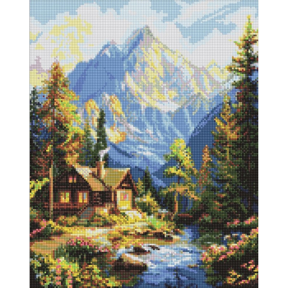 Алмазная мозаика "Уют среди вершин" ©art_selena_ua AMO20229, 40х50 см