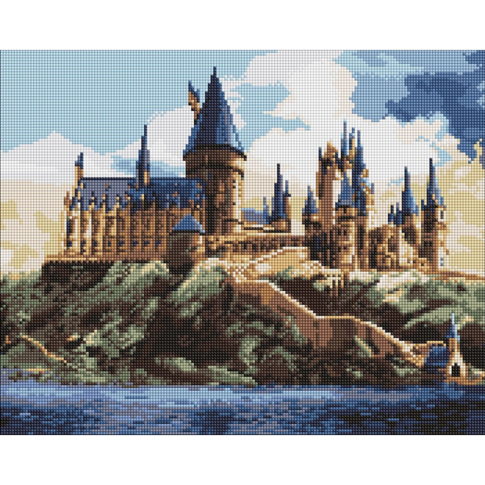 Алмазная мозаика "Harry Potter: Хогвартс днём" ©Warner Bros AMO20360, 40х50 см
