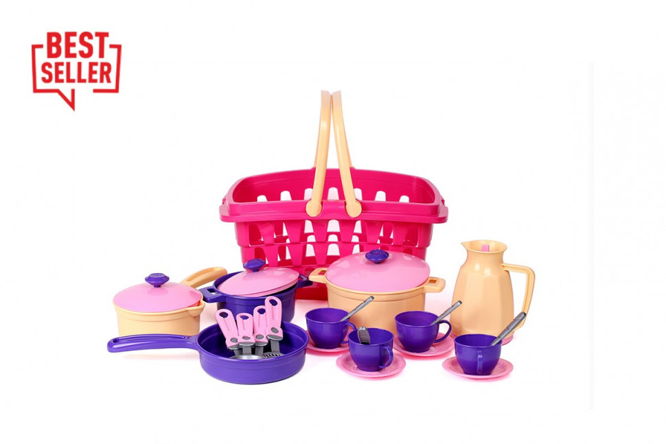 Children's play dish set 4449TXK, 26 pieces