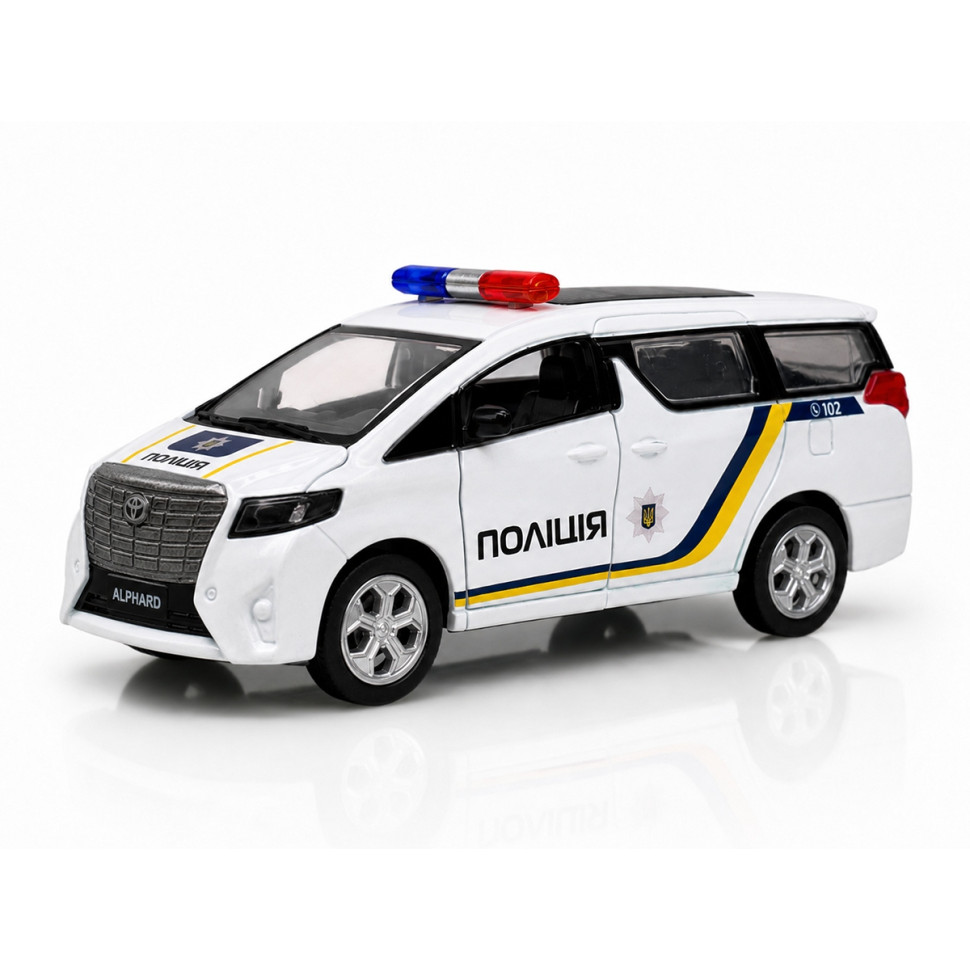 Детская автомобильная модель Toyota Alphard "Полиция" TechnoDrive KM260417P, масштаб 1:40