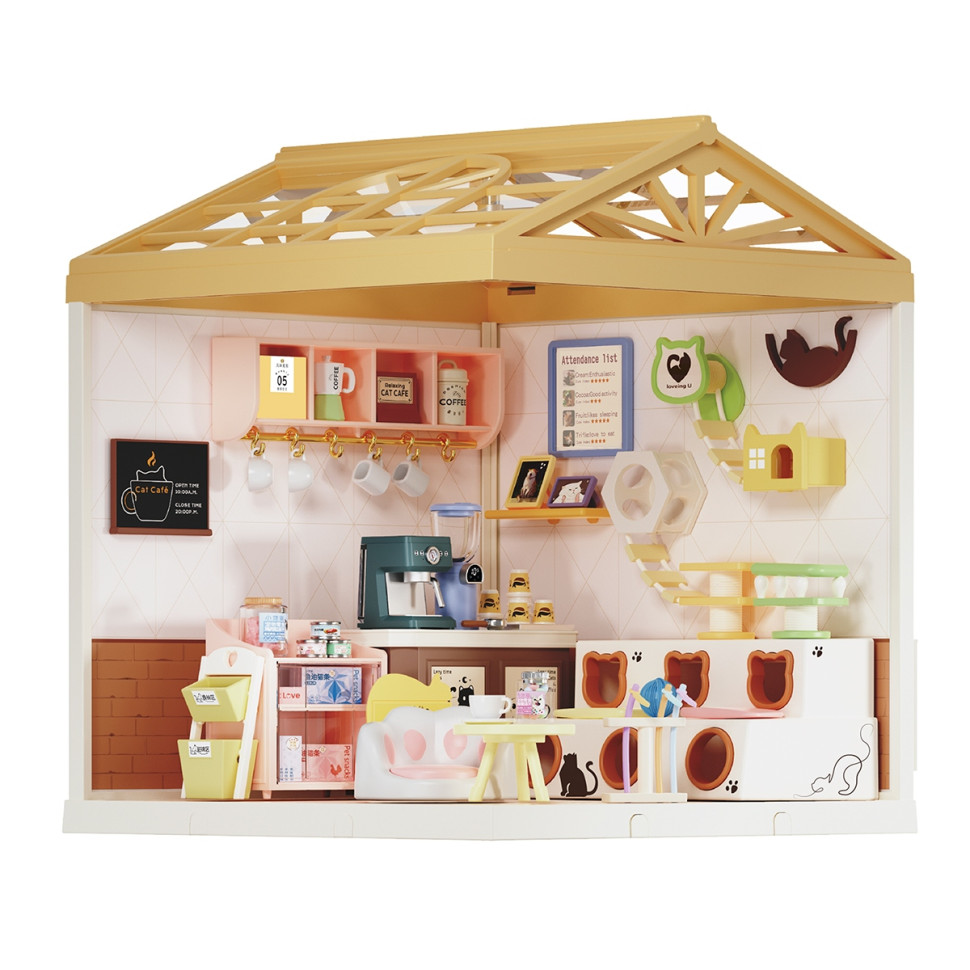 Конструктор-румбокс «Котокафе» Mini House 8007-MH, серії «Інтер’єр», 145 деталей