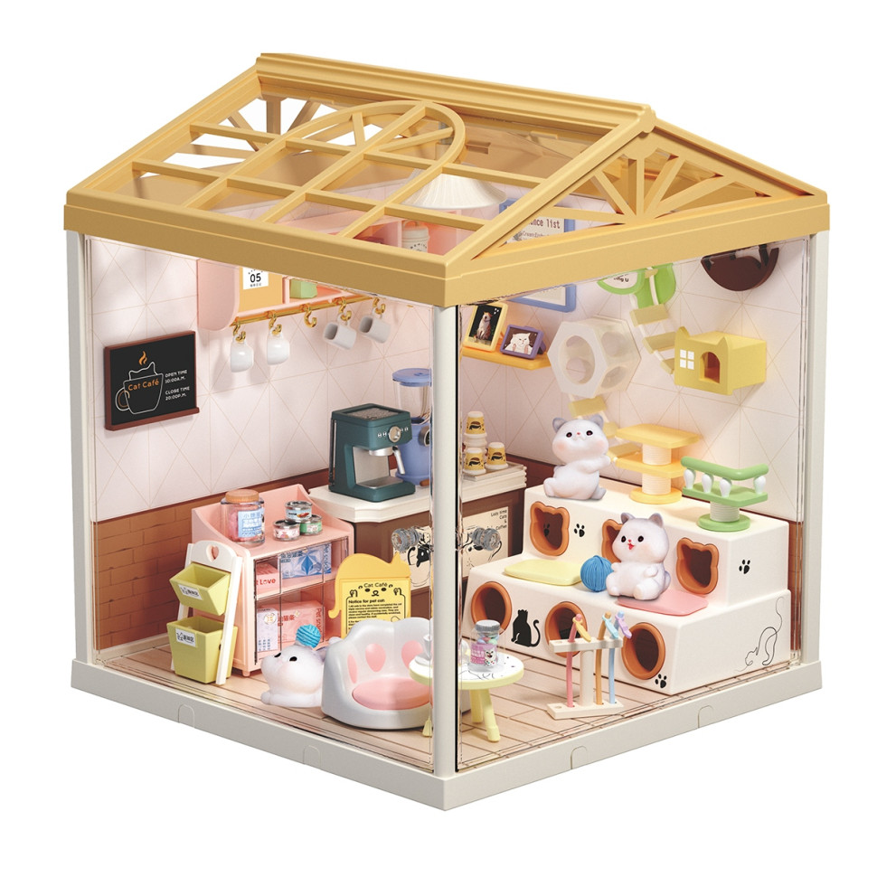 Конструктор-румбокс «Котокафе» Mini House 8007-MH, серії «Інтер’єр», 145 деталей