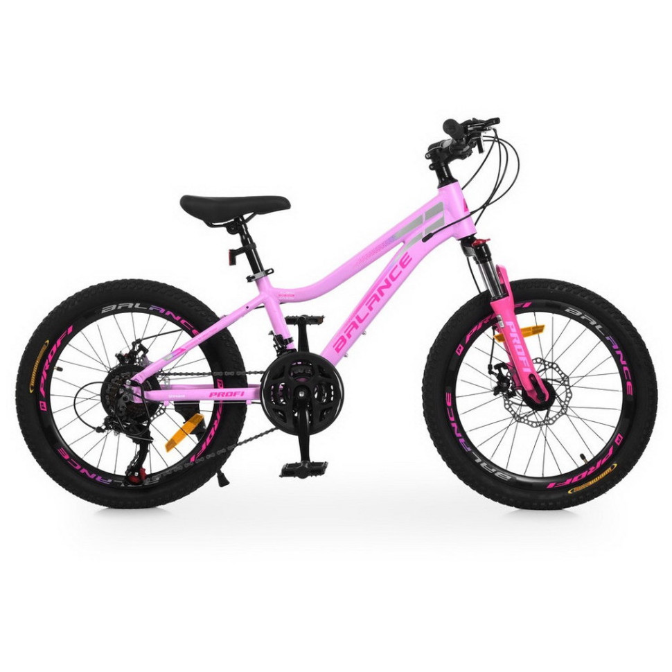 Дитячий велосипед "BALANCE" BL-2001, 20 дюймів, рожевий