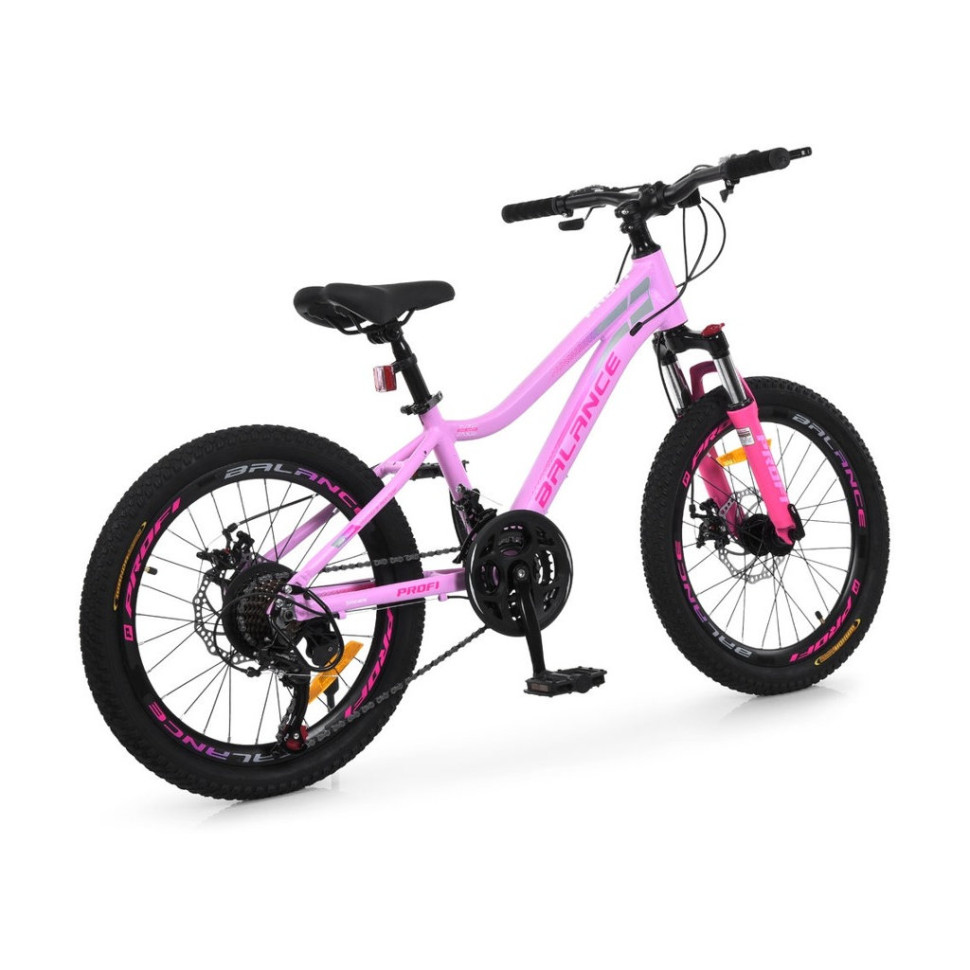 Дитячий велосипед "BALANCE" BL-2001, 20 дюймів, рожевий