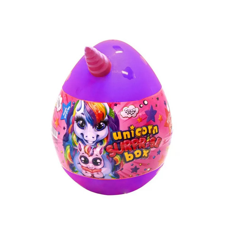 Набір для творчості в яйці «Unicorn Surprise Box» USB-01-01U для дівчини Фіолетовий