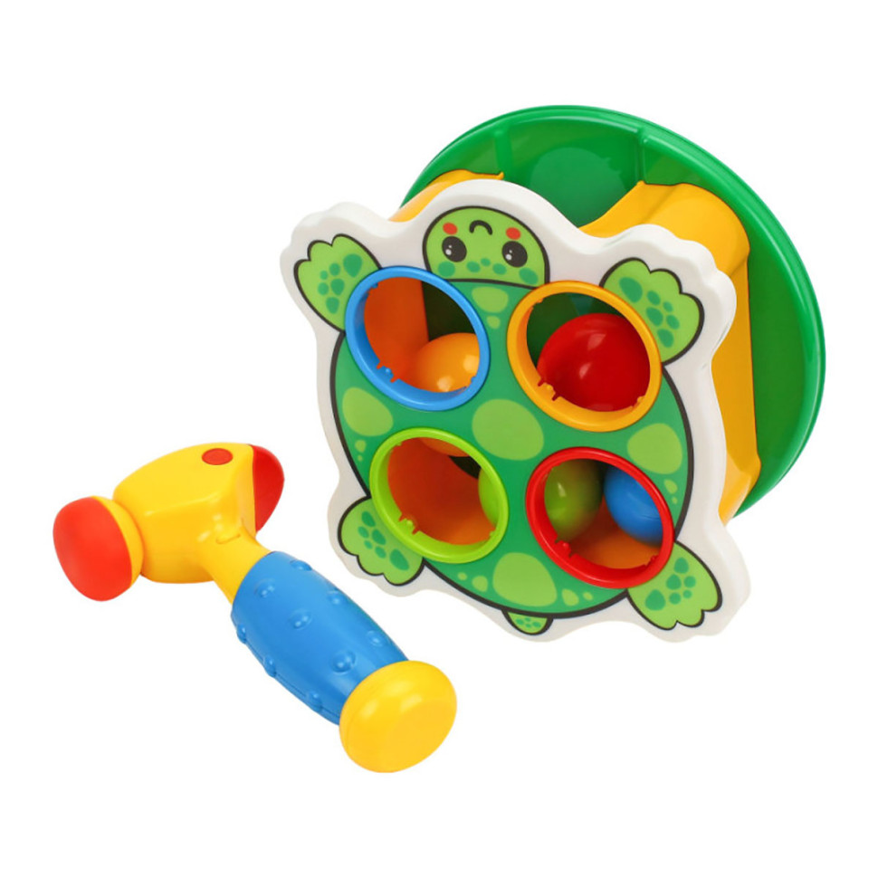 Освітня гра з молотом «FunnyTurtle» 3342TXK зі звуком, 4 кулі