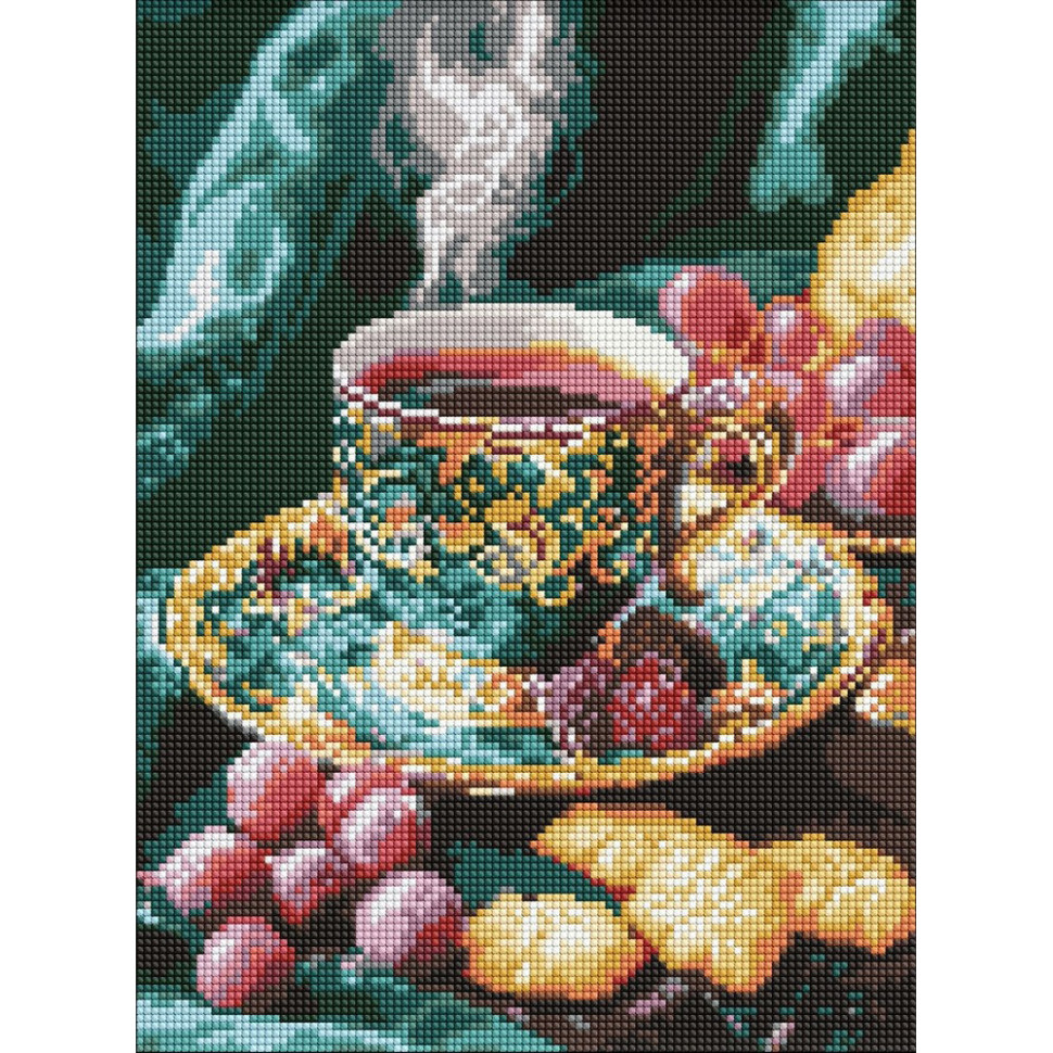 Алмазная мозаика "Кофе по-турецки" ©art_selena_ua AMO8130, 30х40 см