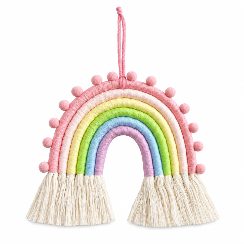 "Little Miracle" Decorative Wall Hanging MKR010, Macramé, 19 x 22 cm