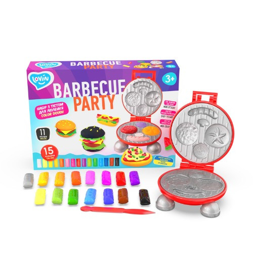 Набор для креативного творчества с тестом "Barbecue Party" TM Lovin 41194, 15 цветов