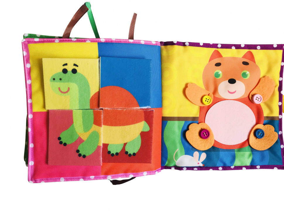 Textile developmental book for kids Bambini "Puppy"
