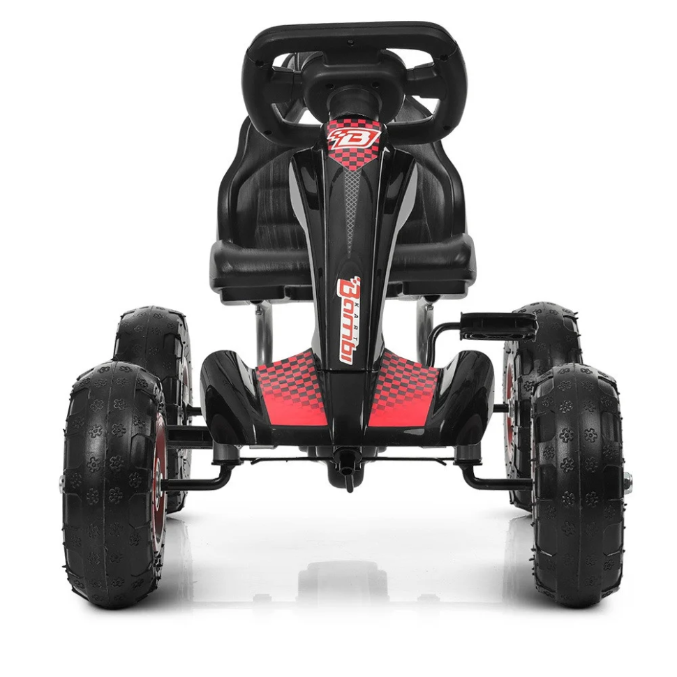 Карт педальный Bambi kart M 4036-2 надувные колеса Черный