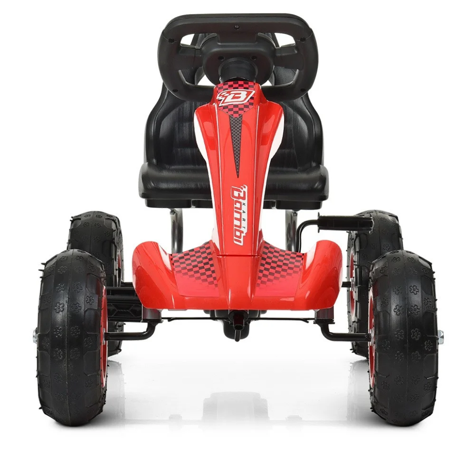 Карт педальный Bambi kart M 4036-3 надувные колеса Красный