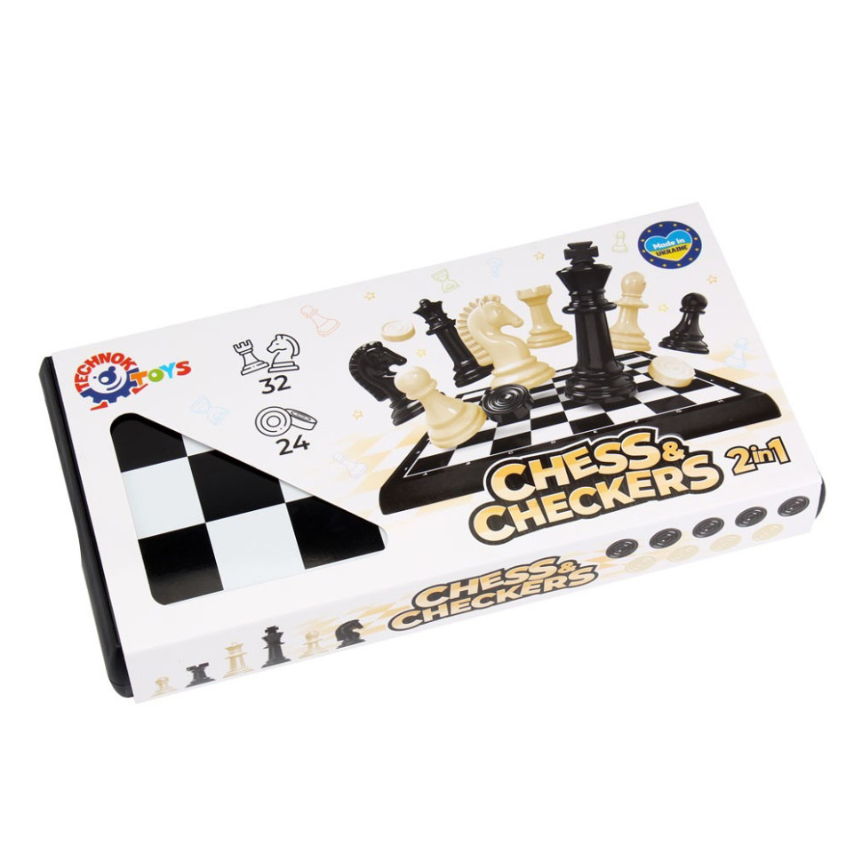 Toy "set of board games Chess-Checkers TechnoK", art. 9079TXK