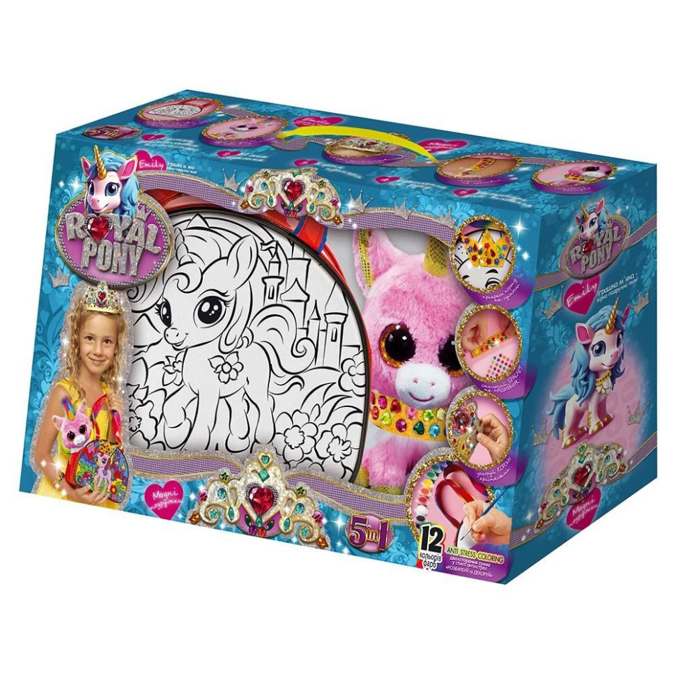 Набор для креативного творчества "Royal Pony" RP-01-08U с красками