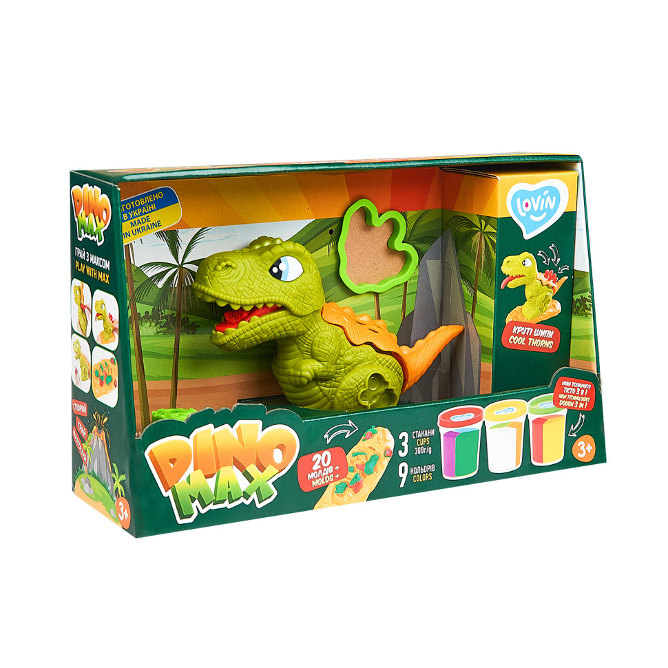 Набор для лепки с тестом "Dino Max" Lovin 41173