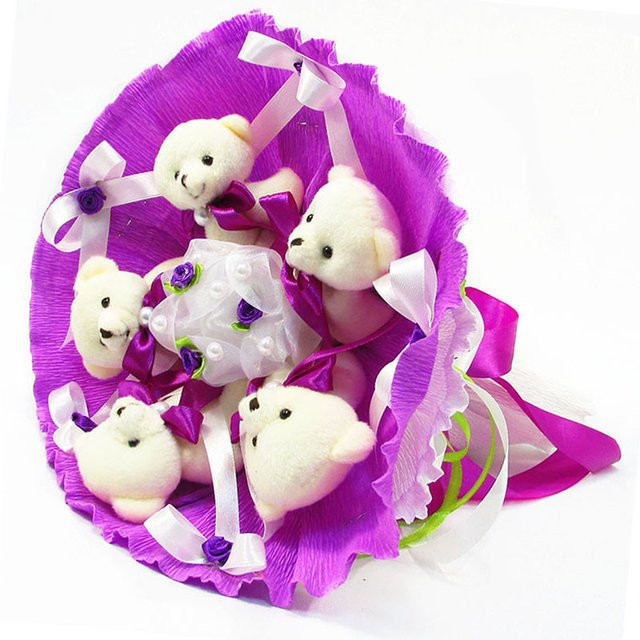 Bouquet of soft toys 5 bears 5291IT