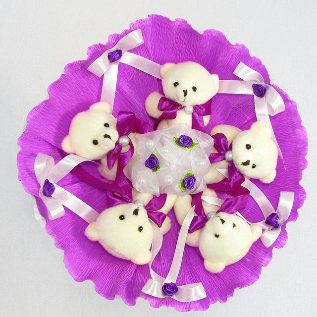 Bouquet of soft toys 5 bears 5291IT