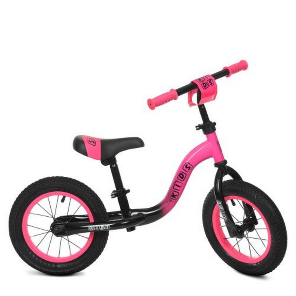 Balance bike for children Profi Kids ML1201A-4 pink-black