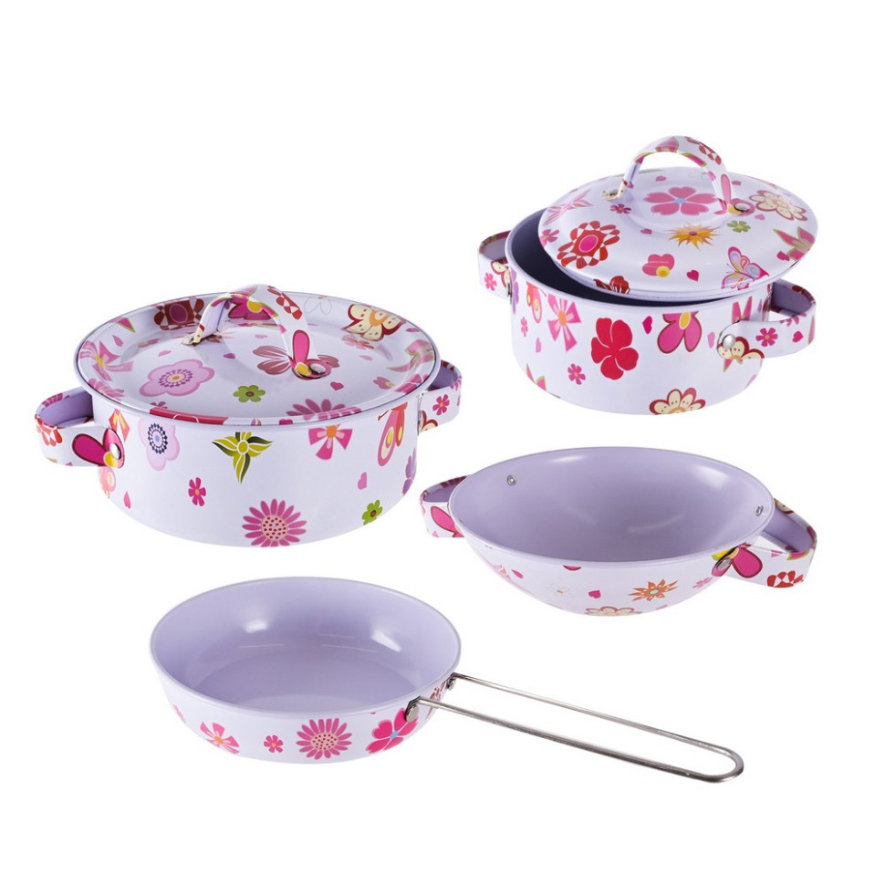 Детский набор посуды «Kitchenware» 620-B5(White) кастрюля, сковородка
