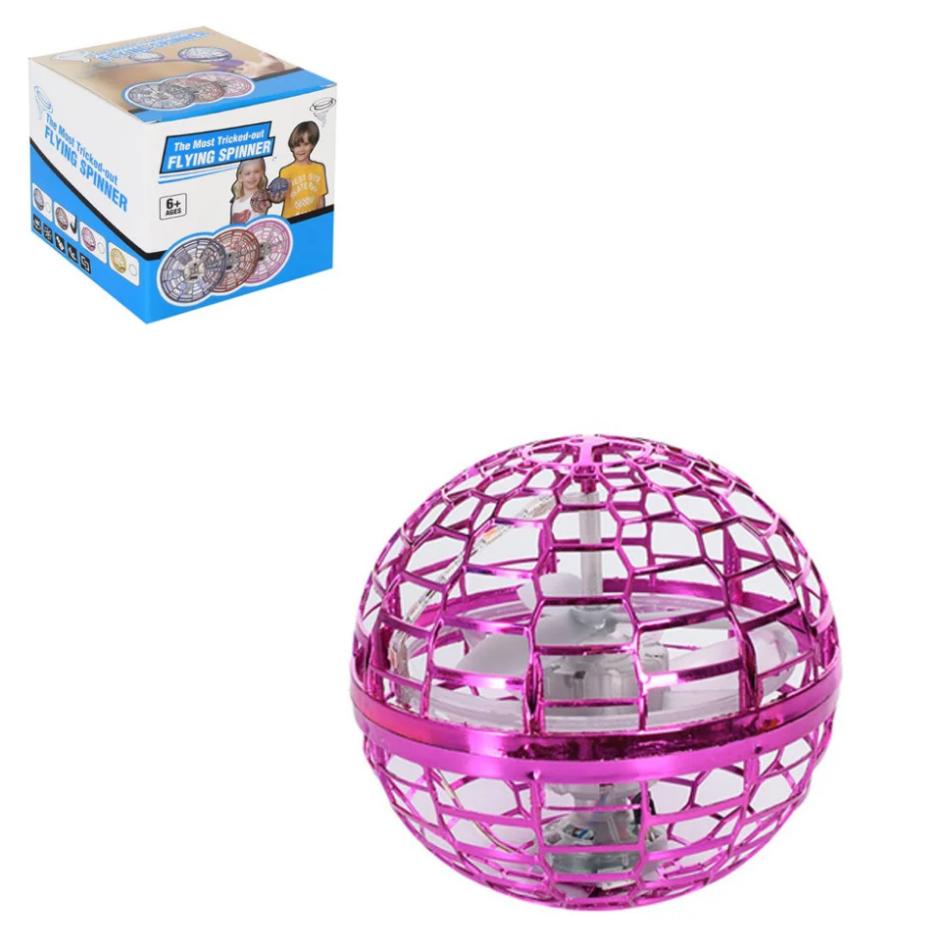 Летающий шар-спиннер Flynova pro 368FN(Pink) со светом