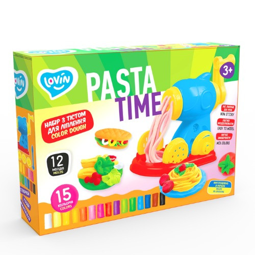 Набор для креативного творчества с тестом "Pasta Time" TM Lovin 41195, 15 цветов