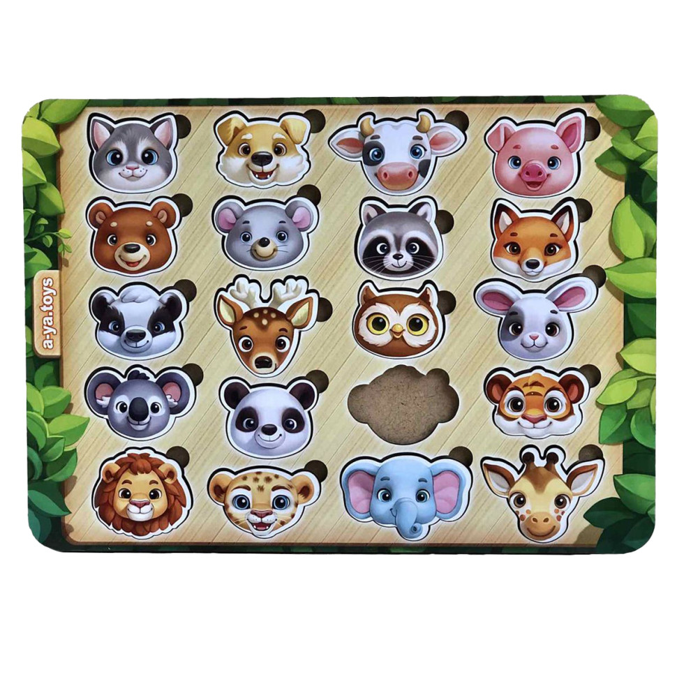 Wooden Puzzle Sorter "Faces" Ubumblebees (PSF084) PSF084